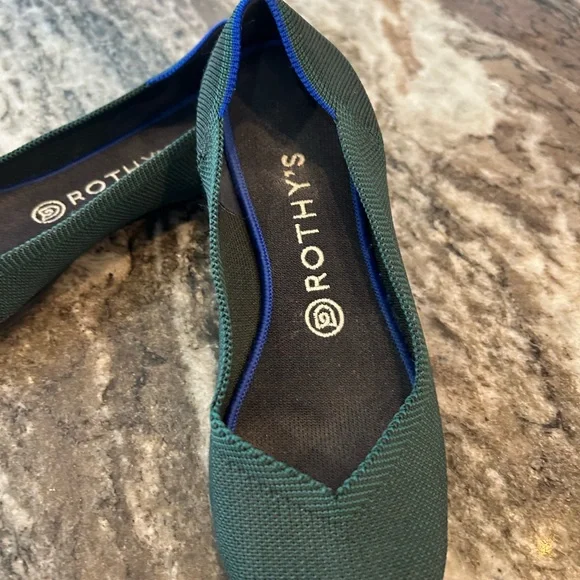 Rothy's Green and Blue Flats - Picture 6 of 8